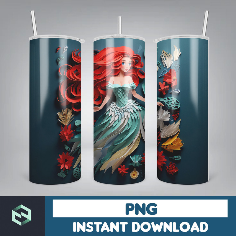 3D All Styles Cartoon 20oz Skinny Tumbler Design, 3D Floral Movie Tumbler, Cartoon Tumbler Design PNG (29).jpg