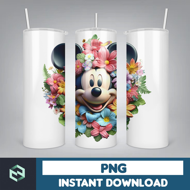 3D All Styles Cartoon 20oz Skinny Tumbler Design, 3D Floral Movie Tumbler, Cartoon Tumbler Design PNG (33).jpg