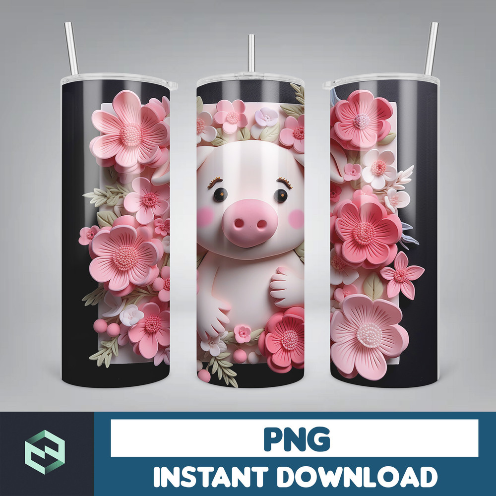 3D All Styles Cartoon 20oz Skinny Tumbler Design, 3D Floral Movie Tumbler, Cartoon Tumbler Design PNG (34).jpg