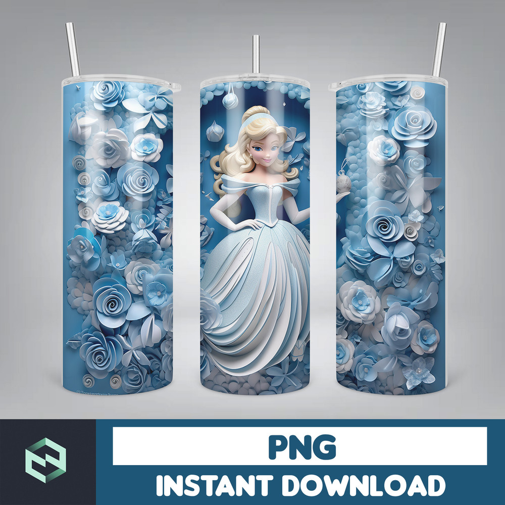 3D All Styles Cartoon 20oz Skinny Tumbler Design, 3D Floral Movie Tumbler, Cartoon Tumbler Design PNG (9).jpg