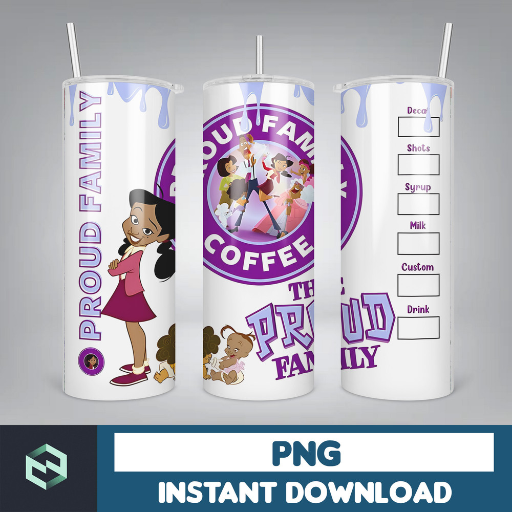 Cartoon Tumbler, Starbucks Tumbler 20oz Skinny Sublimation, Cute Digital Design, PNG Instant Download (18).jpg