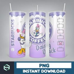 cartoon tumbler, starbucks tumbler 20oz skinny sublimation, cute digital design, png instant download (35)