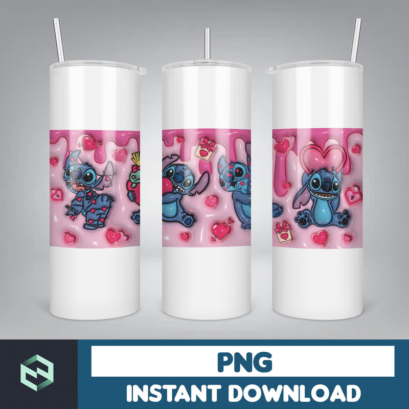 Inflated Valentine Cartoon 11oz Mug Wrap Png, Valentine Lover Mug Wrap Design, Valentine's Day 11oz Mug Wrap (15).jpg