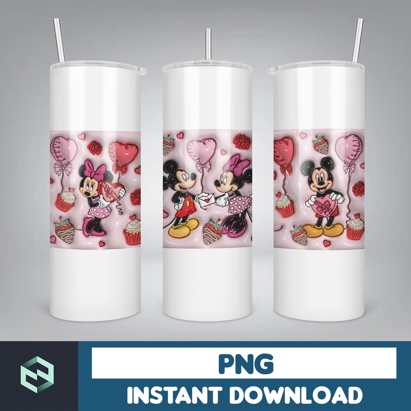 Inflated Valentine Cartoon 11oz Mug Wrap Png, Valentine Lover Mug Wrap Design, Valentine's Day 11oz Mug Wrap (18).jpg