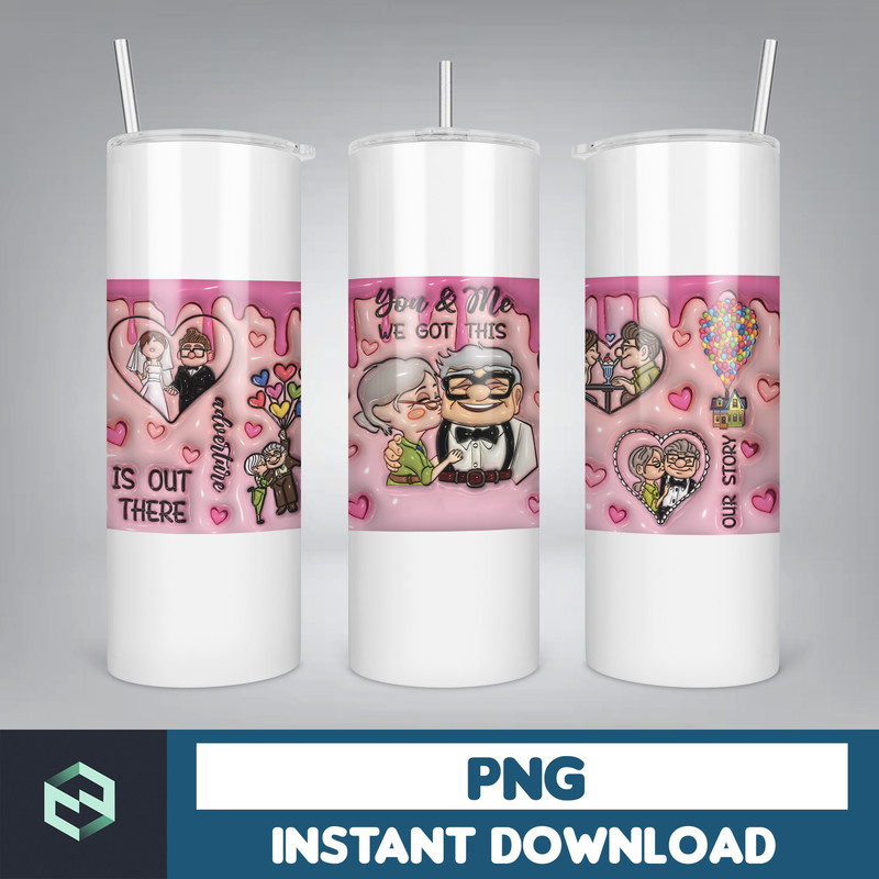 Inflated Valentine Cartoon 11oz Mug Wrap Png, Valentine Lover Mug Wrap Design, Valentine's Day 11oz Mug Wrap (36).jpg