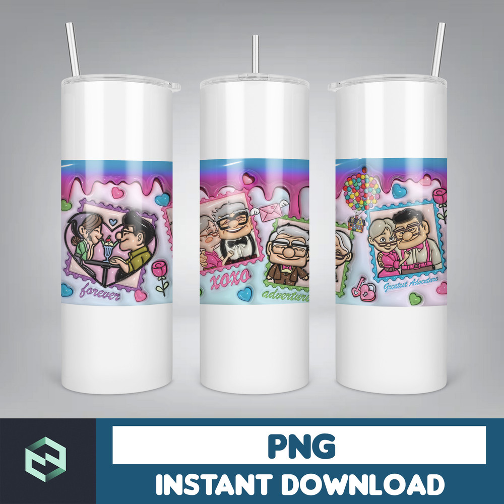 Inflated Valentine Cartoon 11oz Mug Wrap Png, Valentine Lover Mug Wrap Design, Valentine's Day 11oz Mug Wrap (45).jpg