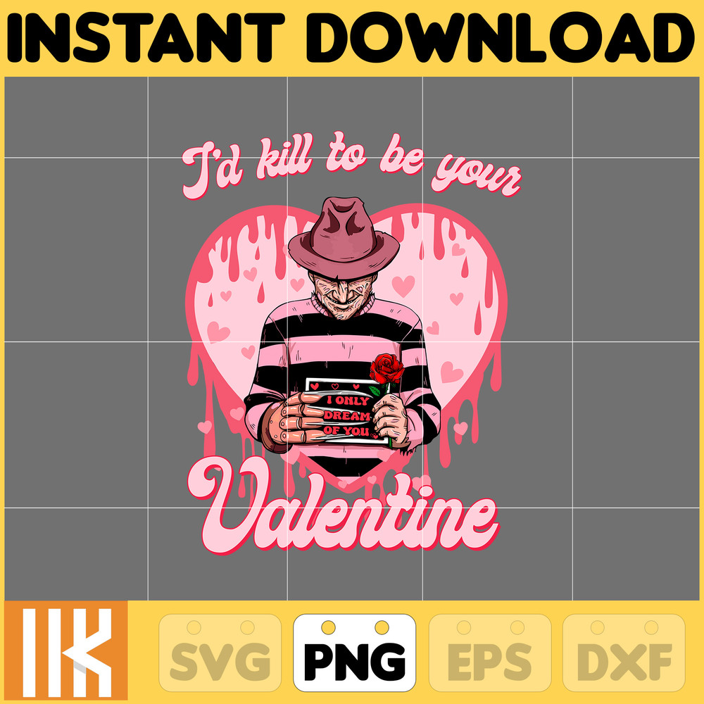 Valentine Horror Killers Png, I'd Kill To Be Your Valentine Png, Be My Valentine Png, Killer Character Movie Love Png (5).jpg