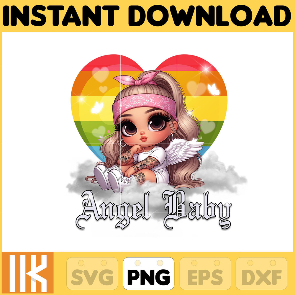 Baby Angel Old School Chola Png, Spanish Girl Valentine Design, Chicano Valentines Day Png, Old School Cholo Png (3).jpg