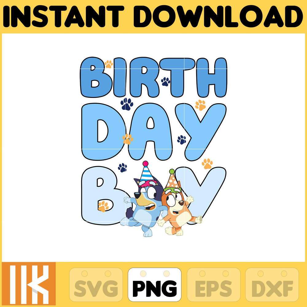 Bluey Happy Birthday Boy Png, Bluey And Bingo Png, Bluey Family Png, Bluey And Friends Png, Birthday Boy (2).jpg