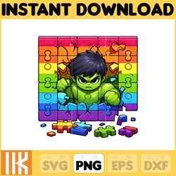 superhero hulk autism png, autism superhero png, autism awareness png, be kind png , autism kid png, instant download