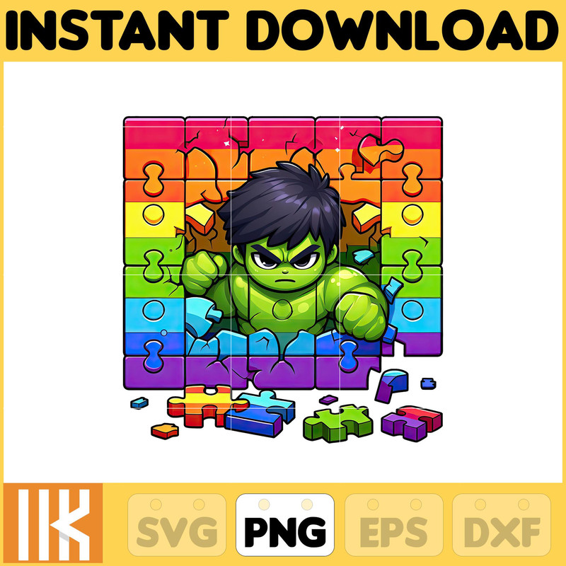 Superhero Hulk Autism Png, Autism Superhero Png, Autism Awareness Png, Be Kind Png , Autism Kid Png, Instant Download.jpg