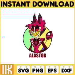 alastor sticker svg, editable angel dust hazbin hotel head, coloring pages svg, instant download