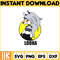 Loona Sticker Svg, Editable Angel Dust Hazbin Hotel Head, Coloring Pages Svg, Instant Download.jpg
