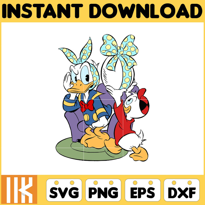 Daisy Duck Easter Svg, Easter Svg Cut Files For Cricut, Silhouette, Mickey Svg, Easter Png, Svg, Dxf, Mickey And Frienda Easter Svg, Instant Download (7).jpg