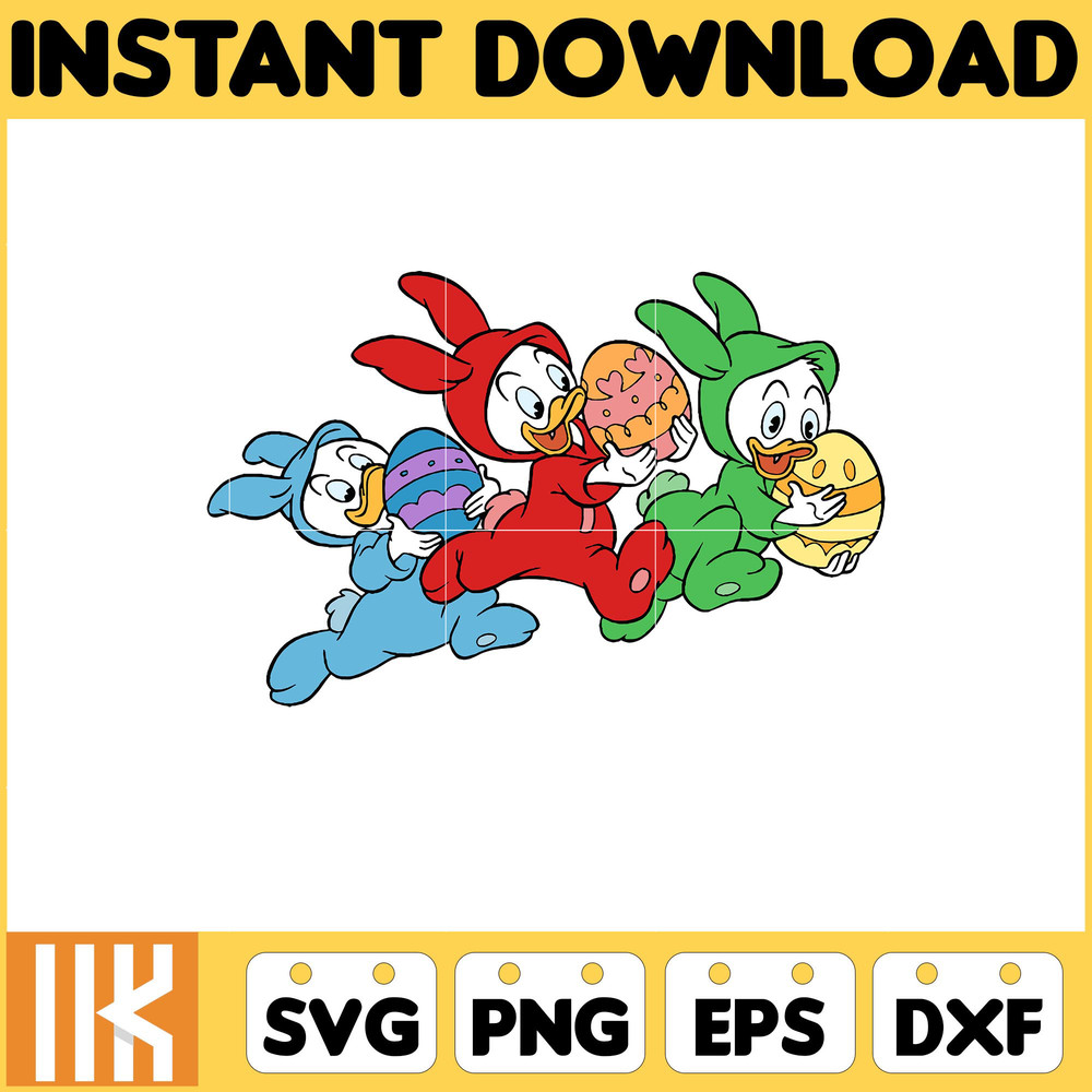 Donald Duck Easter Svg, Easter Svg Cut Files For Cricut, Silhouette, Mickey Svg, Easter Png, Svg, Dxf, Mickey And Frienda Easter Svg, Instant Download (8).jpg