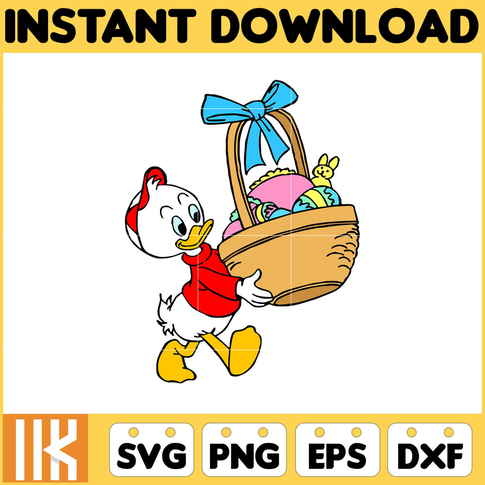 Donald Duck Easter Svg, Easter Svg Cut Files For Cricut, Silhouette, Mickey Svg, Easter Png, Svg, Dxf, Mickey And Frienda Easter Svg, Instant Download (9).jpg
