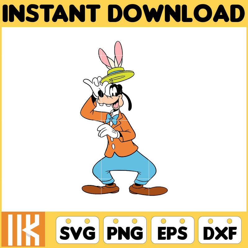 Goofy Easter Svg, Easter Svg Cut Files For Cricut, Silhouette, Mickey Svg, Easter Png, Svg, Dxf, Mickey And Frienda Easter Svg, Instant Download (3).jpg