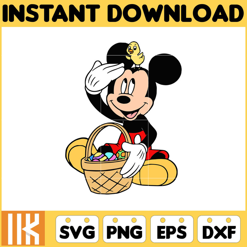 Mickey Easter Svg, Easter Svg Cut Files For Cricut, Silhouette, Mickey Svg, Easter Png, Svg, Dxf, Mickey And Frienda Easter Svg, Instant Download (4).jpg