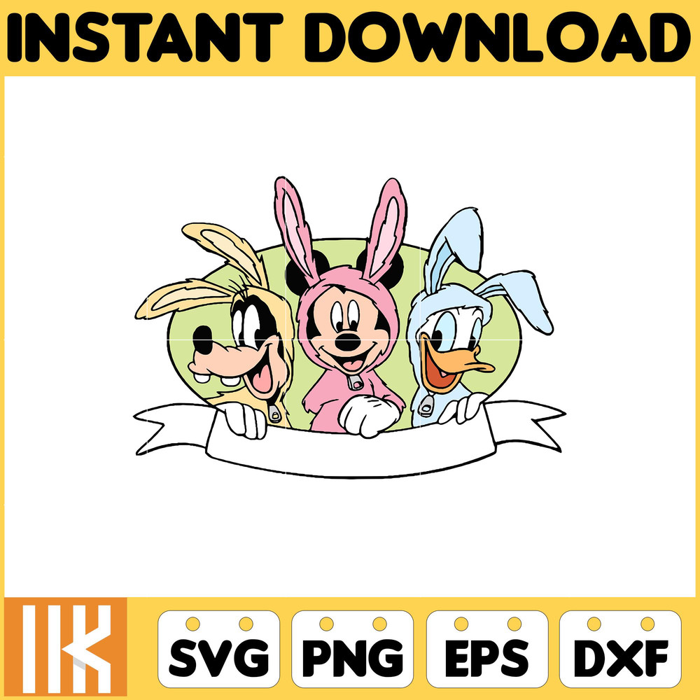 Mickey Easter Svg, Easter Svg Cut Files For Cricut, Silhouette, Mickey Svg, Easter Png, Svg, Dxf, Mickey And Frienda Easter Svg, Instant Download (5).jpg