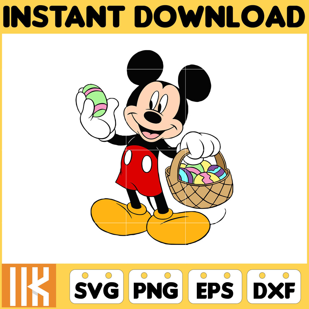 Mickey Easter Svg, Easter Svg Cut Files For Cricut, Silhouette, Mickey Svg, Easter Png, Svg, Dxf, Mickey And Frienda Easter Svg, Instant Download (6).jpg