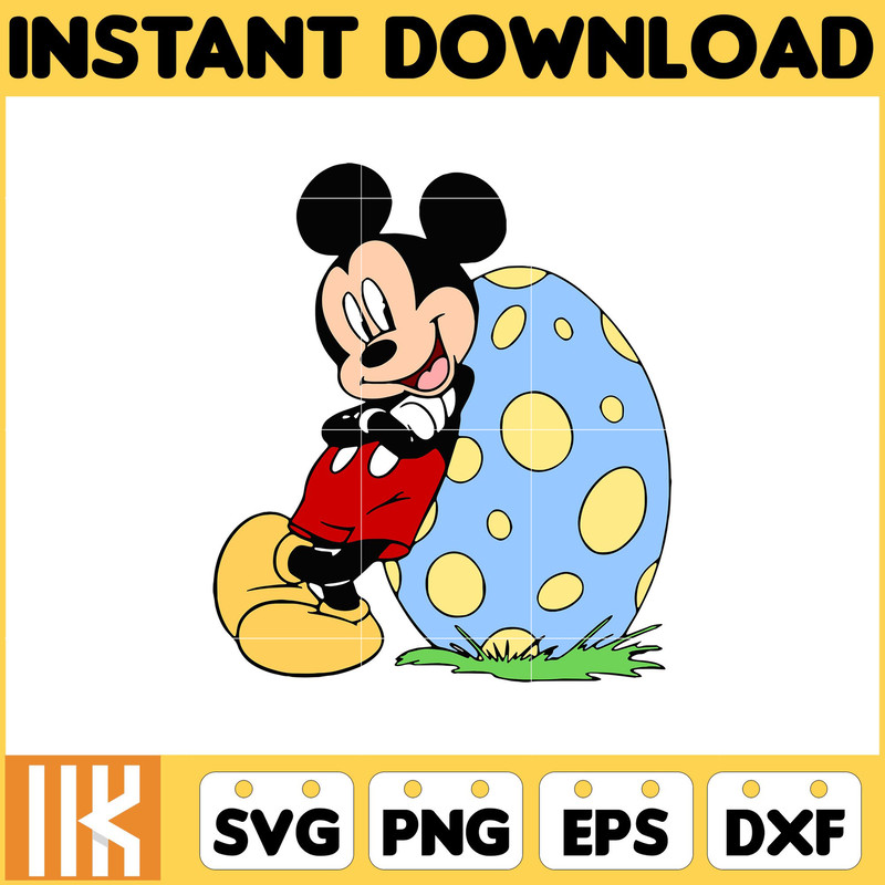 Mickey Easter Svg, Easter Svg Cut Files For Cricut, Silhouette, Mickey Svg, Easter Png, Svg, Dxf, Mickey And Frienda Easter Svg, Instant Download (7).jpg