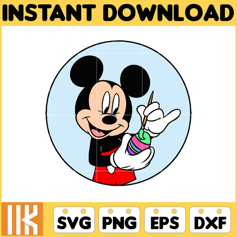 Mickey Easter Svg, Easter Svg Cut Files For Cricut, Silhouette, Mickey Svg, Easter Png, Svg, Dxf, Mickey And Frienda Easter Svg, Instant Download (9).jpg