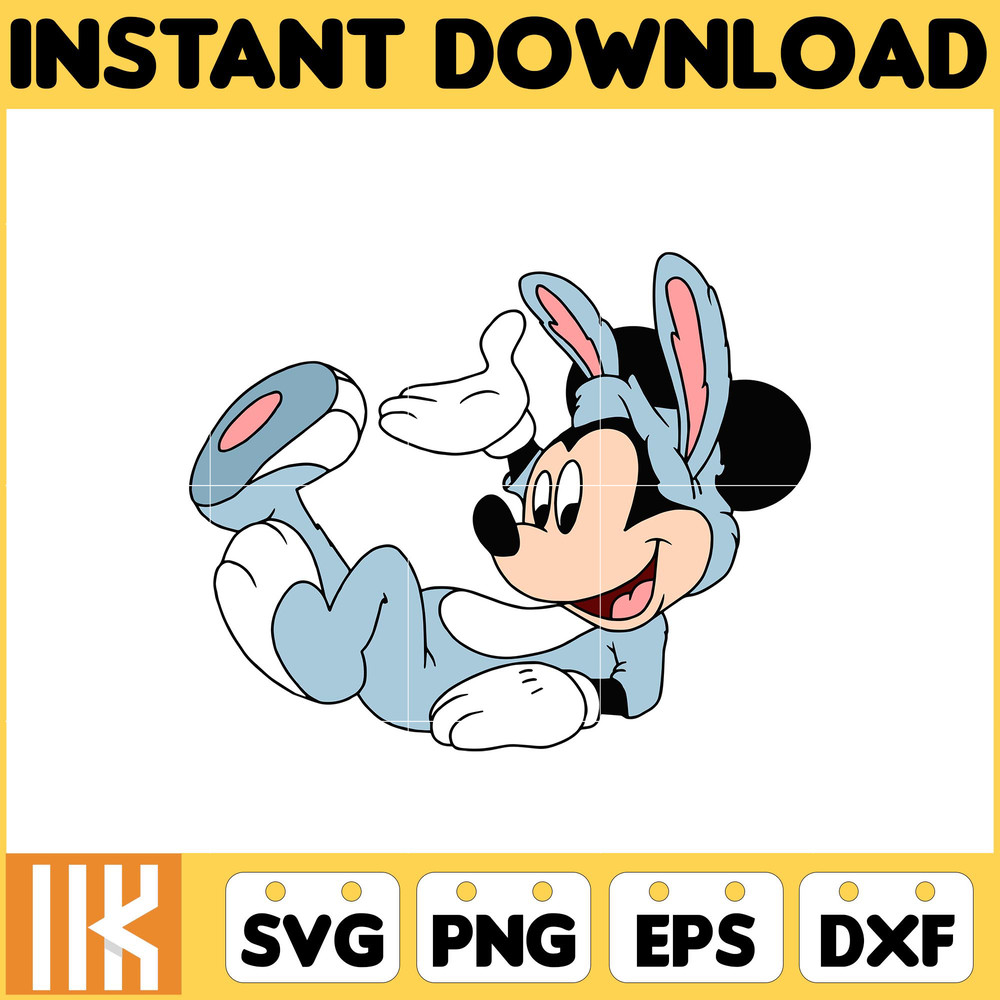 Mickey Easter Svg, Easter Svg Cut Files For Cricut, Silhouette, Mickey Svg, Easter Png, Svg, Dxf, Mickey And Frienda Easter Svg, Instant Download (10).jpg