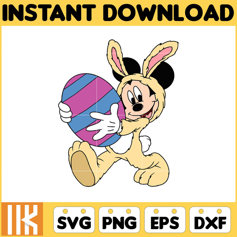 Mickey Easter Svg, Easter Svg Cut Files For Cricut, Silhouette, Mickey Svg, Easter Png, Svg, Dxf, Mickey And Frienda Easter Svg, Instant Download (11).jpg