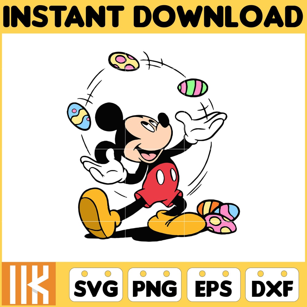 Mickey Easter Svg, Easter Svg Cut Files For Cricut, Silhouette, Mickey Svg, Easter Png, Svg, Dxf, Mickey And Frienda Easter Svg, Instant Download (12).jpg