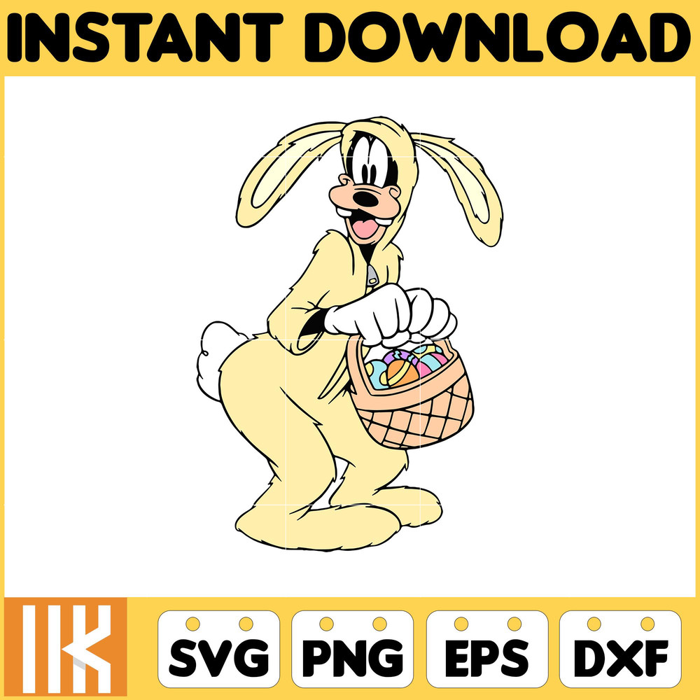 Pluto Easter Svg, Easter Svg Cut Files For Cricut, Silhouette, Mickey Svg, Easter Png, Svg, Dxf, Mickey And Frienda Easter Svg, Instant Download (1).jpg