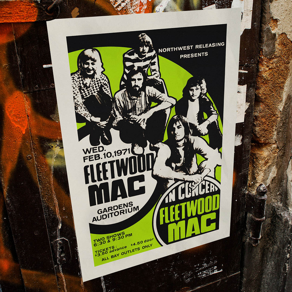 Fleetwood Mac - Concert poster at the Gardens Auditorium in Vancouver, British Columbia, Canada, 1971.jpg