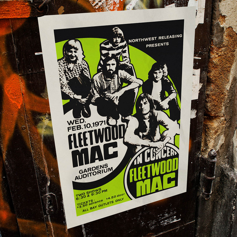 Fleetwood Mac - Concert poster at the Gardens Auditorium in Vancouver, British Columbia, Canada, 1971.jpg