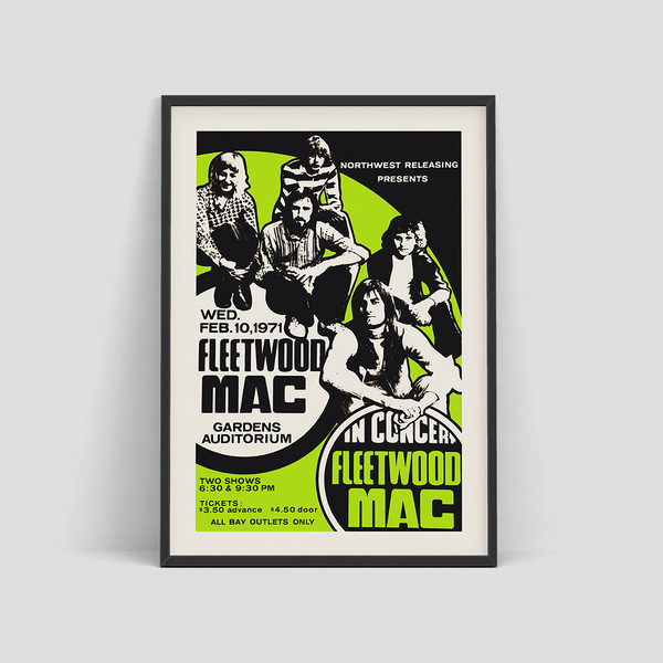 Fleetwood Mac - Concert poster at the Gardens Auditorium in Vancouver.jpg