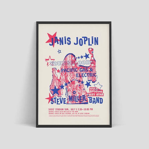 Janis Joplin Sicks Stadium concert posters 1970.jpg
