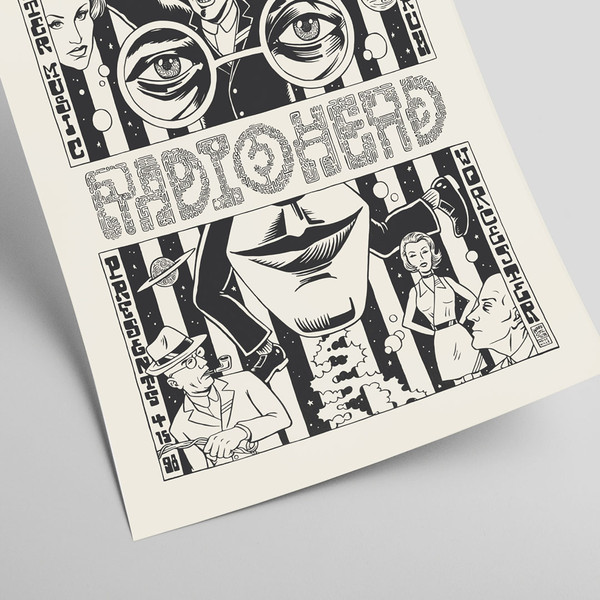 Radiohead Concert poster in Centrum Worcester.jpg
