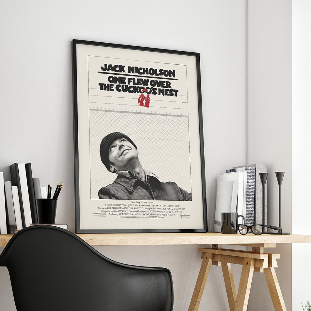 One Flew Over the Cuckoo's Nest Original US Retro movie poster, 1975.jpg