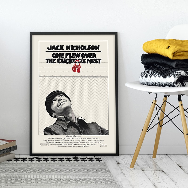 One Flew Over the Cuckoo's Nest Original US Retro movie poster.jpg