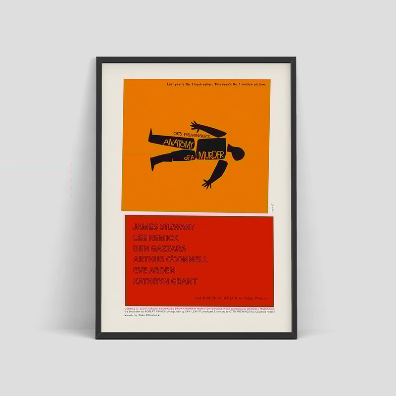 Retro movie poster Anatomy of a Murder, Film Poster by Saul Bass.jpg