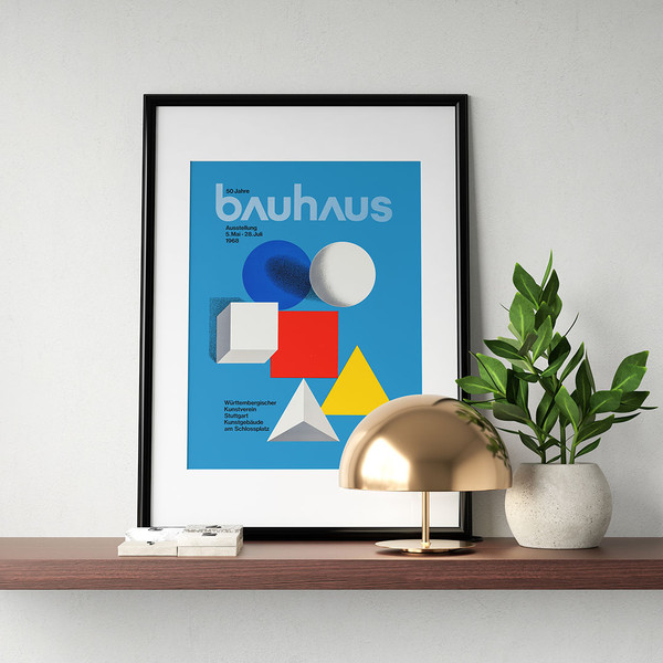 Bauhaus - 50 years of Bauhaus exhibition poster by Herbert Bayer.jpg