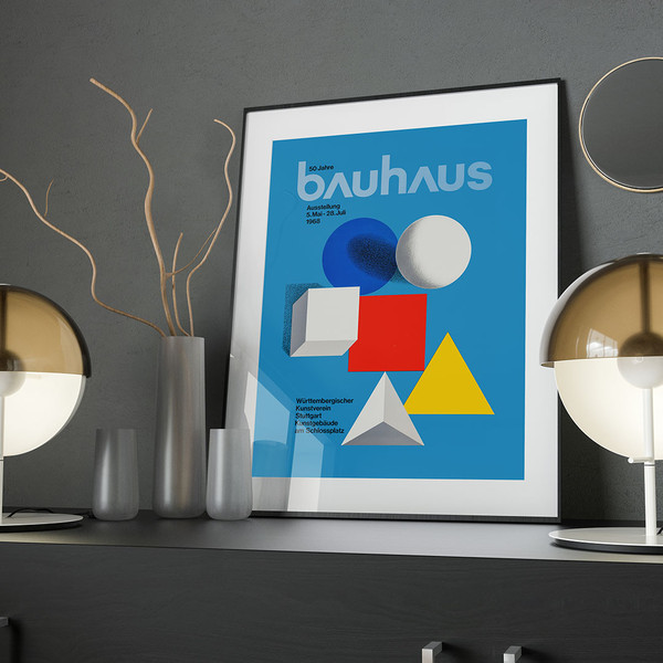 Bauhaus - Bauhaus exhibition poster by Herbert Bayer, 1968.jpg
