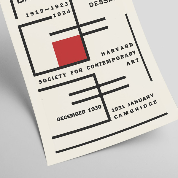 Bauhaus - Exhibition poster for Harvard Society for Contemporary Art, 1931.jpg
