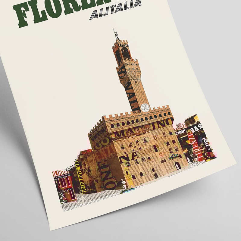 Set of three Italian travel posters by Alitalia Airlines 1960s.jpg