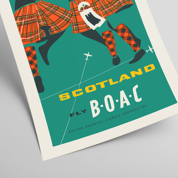 Scotland - vintage BOAC travel poster by British Overseas Airways, 1954.jpg