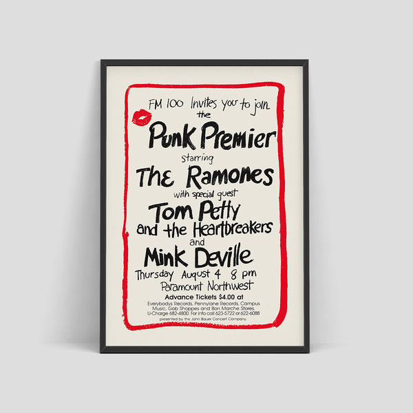 Ramones, Tom Petty & The Heartbreakers - Concert poster, 1977.jpg