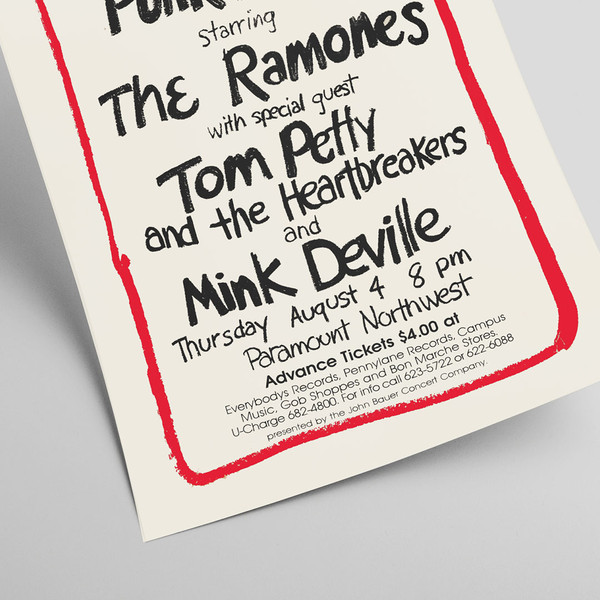 Ramones, Tom Petty & The Heartbreakers - Concert poster at the Paramount Northwest Theater.jpg