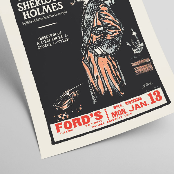 Sherlock Holmes Ford's Theatre in Baltimore theatre poster.jpg