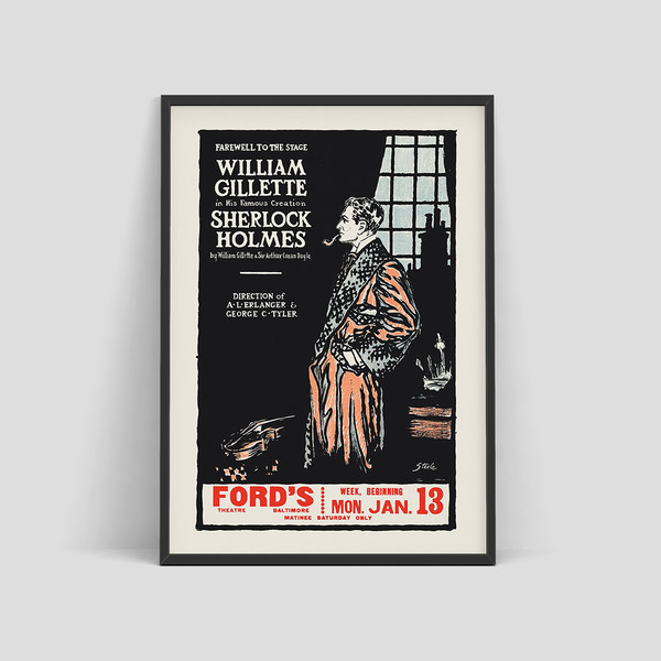 Sherlock Holmes Ford's Theatre in Baltimore theatre poster 1930.jpg