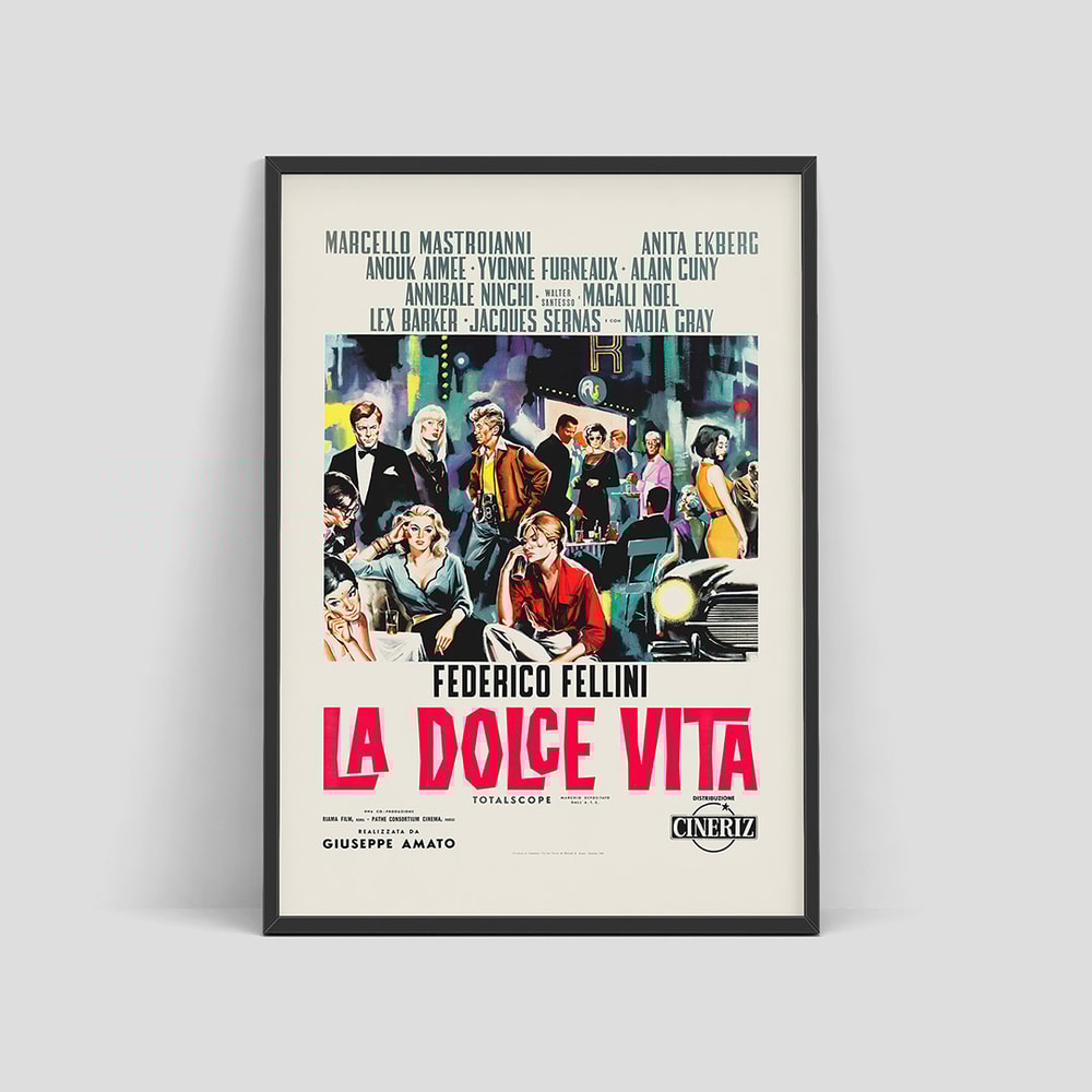 La Dolce Vita - Vintage movie poster, 1960.jpg