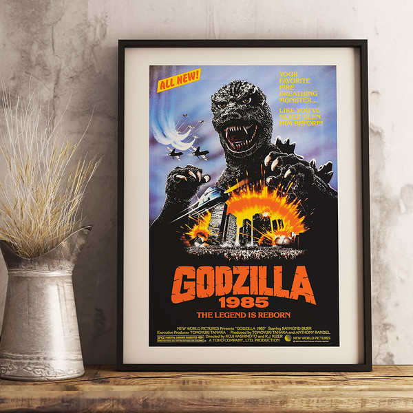 Godzilla Retro movie poster directed by Koji Hashimoto and R.J. Kizer, 1985.jpg