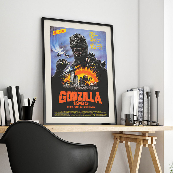 Godzilla 1985 - Retro movie poster.jpg